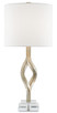 Currey and Company - 6000-0071 - One Light Table Lamp - Elyx - Chinois Silver Leaf/Clear