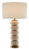 Currey and Company - 6000-0276 - One Light Table Lamp - Luko - Ivory/Antique Brass