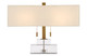 Currey and Company - 6000-0602 - Two Light Table Lamp - Chiara - Clear/Antique Brass