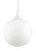 Visual Comfort Modern - 700FJPELWS - One Light Pendant - Pele - Satin Nickel