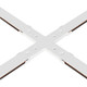 Continuum - Track Track 4-way X Connector (ETMSC90-4XW-WT)