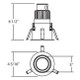 LED REC,4IN,RD SPECULAR,CHR (21809-019)