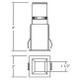 LED REC,2IN,3W,SQ,CHR/WHT (23284-012)