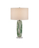 Currey and Company - 6000-0966 - One Light Table Lamp - Zowan - Green/Cream/Clear