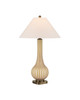 Currey and Company - 6000-1019 - One Light Table Lamp - Striae - Yellow/Off-White