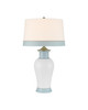 Currey and Company - 6000-1026 - One Light Table Lamp - Kora - White/Light Blue