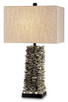 Currey and Company - 6862 - One Light Table Lamp - Villamare - Natural/Satin Black