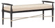 Currey and Company - 7000-0052 - Bench - Perrin - Ebonized Wood/Silver Granello
