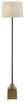 Currey and Company - 8000-0073 - One Light Floor Lamp - Keeler - Antique Brass/Black