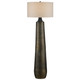 Currey and Company - 8000-0136 - One Light Floor Lamp - Brigadier - Antique Brass/Black/Whitewash