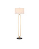 Currey and Company - 8000-0144 - One Light Floor Lamp - Glossary - Contemporary Gold Leaf/Black