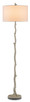 Currey and Company - 8064 - One Light Floor Lamp - Beaujon - Faux Bois/Aged Steel