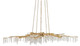 Currey and Company - 9000-0040 - Ten Light Chandelier - Forest Light - Washed Lucerne Gold/Natural