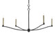 Currey and Company - 9000-0176 - Four Light Chandelier - Knole - French Black