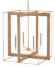Currey and Company - 9000-0217 - Four Light Lantern - Purebred - Natural/Dark Contemporary Gold Leaf