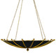 Currey and Company - 9000-0319 - Six Light Chandelier - Fontaine - Antique Gold Leaf/Contemporary Gold Leaf/Satin Black
