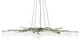 Currey and Company - 9000-0368 - Ten Light Chandelier - Forest Light - Textured Silver/Natural