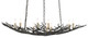 Currey and Company - 9000-0555 - Nine Light Chandelier - Rainforest - Rustic Bronze