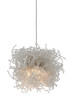 Currey and Company - 9000-0695 - One Light Pendant - Birds Nest - Clear/Silver