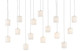 Currey and Company - 9000-0713 - 15 Light Pendant - Dove - White/Silver