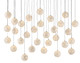 Currey and Company - 9000-0721 - 30 Light Pendant - Finhorn - Natural/Silver