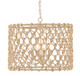 Currey and Company - 9000-0803 - Four Light Chandelier - Chesapeake - Natural/Smokewood/Beige