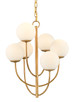 Currey and Company - 9000-0819 - Six Light Chandelier - Sunnylands - Brass