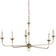 Currey and Company - 9000-0933 - Five Light Chandelier - Nottaway - Champagne