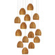 Currey and Company - 9000-1001 - 15 Light Pendant - Beehive - Natural/Silver