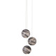 Currey and Company - 9000-1006 - Three Light Pendant - Palatino - Earth with Speckles/Silver