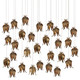 Currey and Company - 9000-1024 - 30 Light Pendant - Iota - Antique Brass/Silver