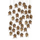 Currey and Company - 9000-1025 - 36 Light Pendant - Iota - Antique Brass/Silver
