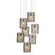 Currey and Company - 9000-1049 - Seven Light Pendant - Regatta - Natural/Cupertino/Silver