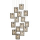 Currey and Company - 9000-1050 - 15 Light Pendant - Regatta - Natural/Cupertino/Silver