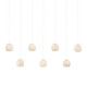 Currey and Company - 9000-1064 - Seven Light Pendant - Lazio - White/Silver