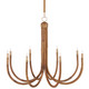 Currey and Company - 9000-1085 - Eight Light Chandelier - Samsara - Natural/Saddle Tan