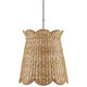 Currey and Company - 9000-1116 - One Light Pendant - Annabelle - Natural/Molé Black