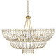 Currey and Company - 9000-1119 - 12 Light Chandelier - Magnum Opus - Brass/White