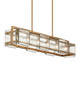 Currey and Company - 9000-1165 - Six Light Chandelier - Countervail - Clear/Antique Brass