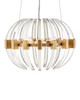 Currey and Company - 9000-1193 - Three Light Chandelier - Coquette - Clear/Antique Brass