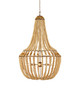 Currey and Company - 9000-1231 - Six Light Chandelier - Penelope - Beige/Antique Brass