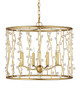 Currey and Company - 9000-1239 - Four Light Chandelier - Adagio - Contemporary Gold Leaf/Contemporary Gold/Clear