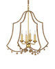 Currey and Company - 9000-1247 - Four Light Chandelier - Nimes - Natural Rope/Contemporary Gold Leaf