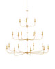 Currey and Company - 9000-1255 - 18 Light Chandelier - Nottaway - Contemporary Gold Leaf/Contemporary Gold