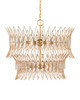 Currey and Company - 9000-1287 - Nine Light Chandelier - Marquise - Clear/Luxor Gold