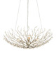 Currey and Company - 9000-1292 - Four Light Chandelier - Shinju - Natural/Contemporary Silver Leaf