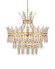 Currey and Company - 9000-1295 - Four Light Chandelier - Bradshaw - Frosted/Clear/Brass