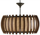 Currey and Company - 9096 - One Light Pendant - Dado - Polished Fruitwood/Beige/Old Iron