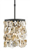 Currey and Company - 9250 - One Light Pendant - Oyster Shell - Natural/Blacksmith