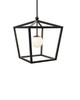 Currey and Company - 9500-0025 - One Light Lantern - Denison - Black/Frosted White